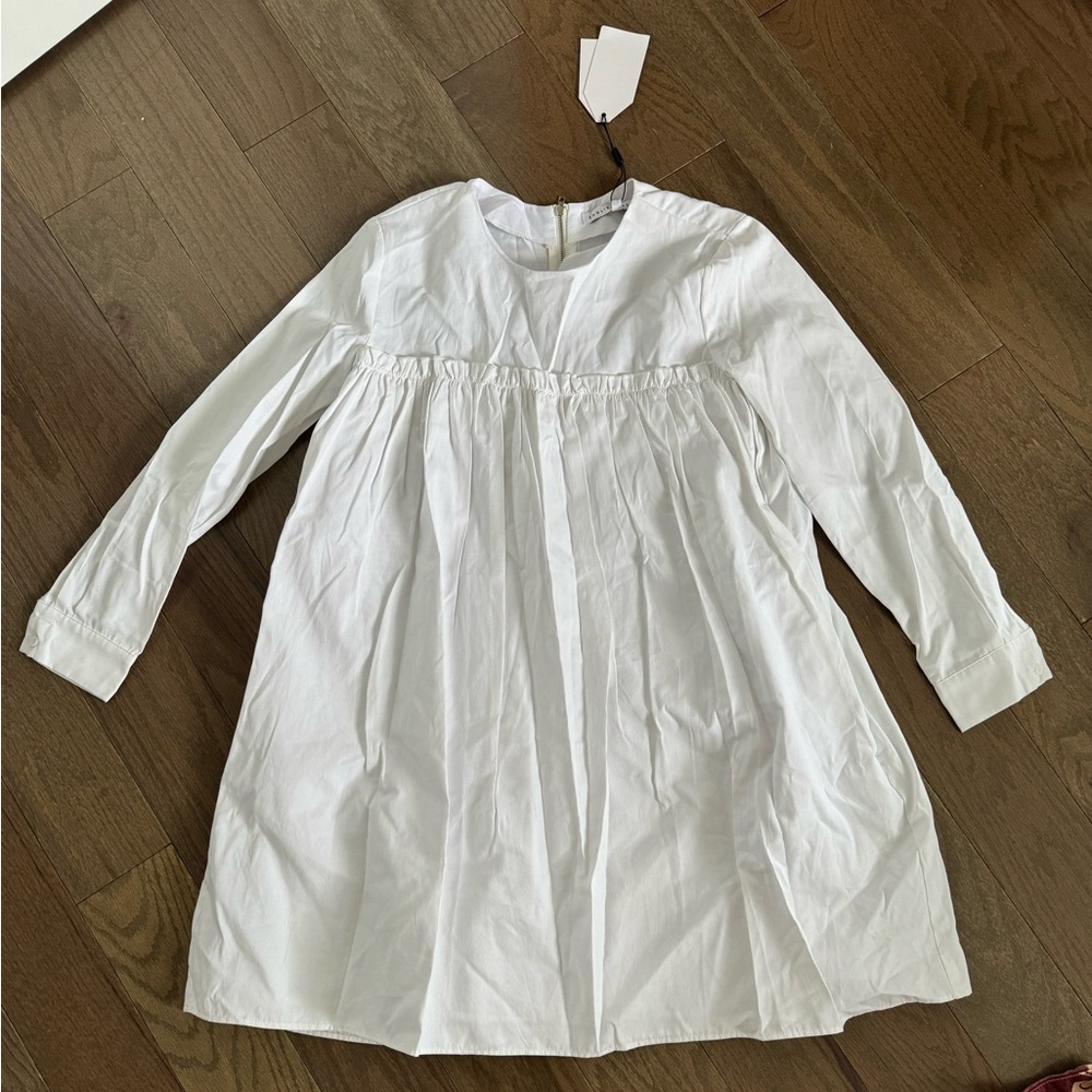 English Factory white babydoll dress XS double layered
